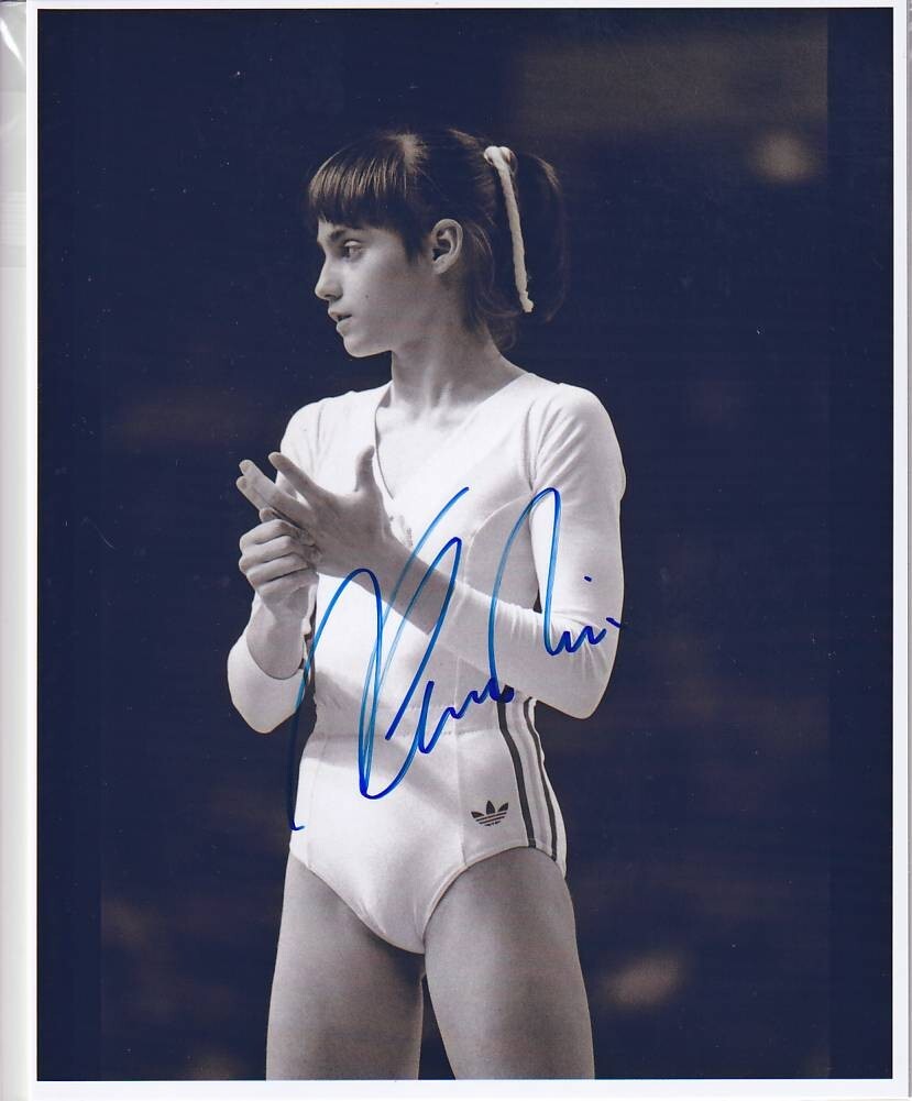 新品】ナディア・コマネチ 直筆サインフォト/写真 体操 Nadia Comaneci