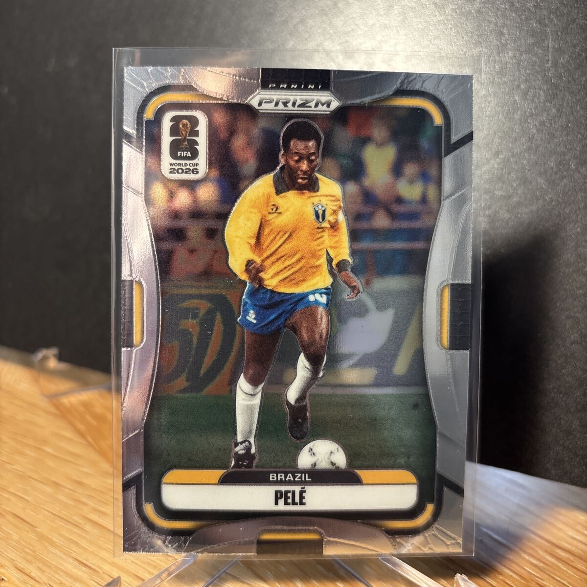 新品】ペレ ブラジル代表 直筆サインフォト/写真 サッカー Peleの落札