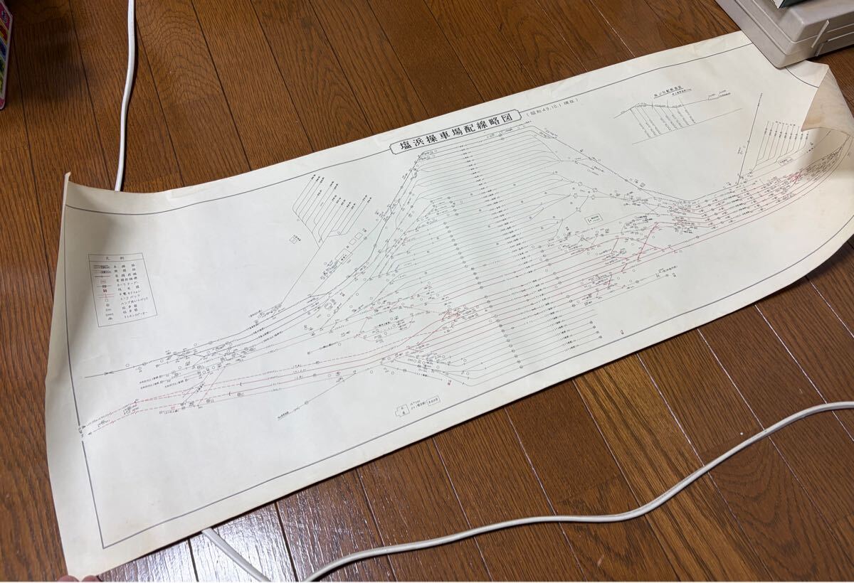 中古】運転関係 線路図 身延線（富士～甲府間）清水港線（清水～三保間