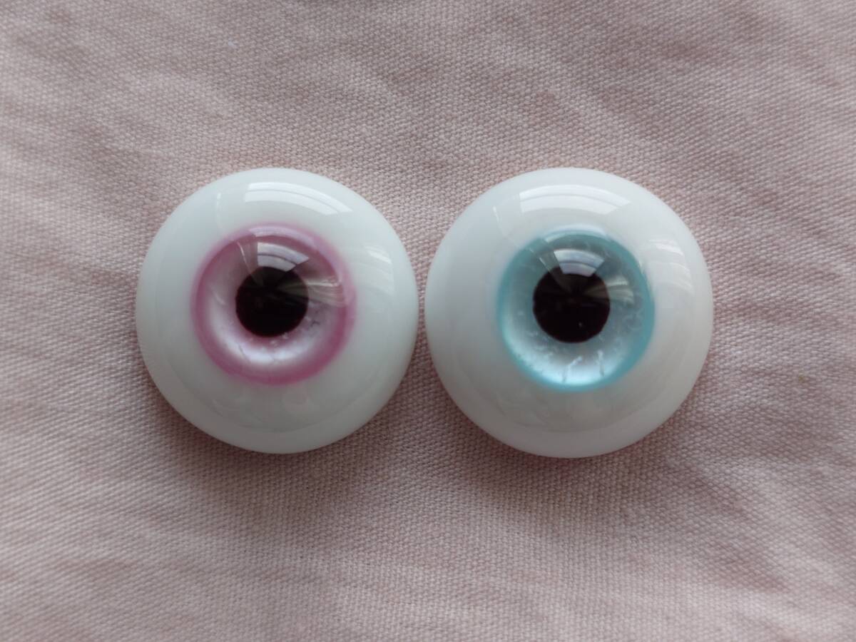 ディーラー様製 グラスアイ 花弁のオッドアイ 18mm グラスアイ