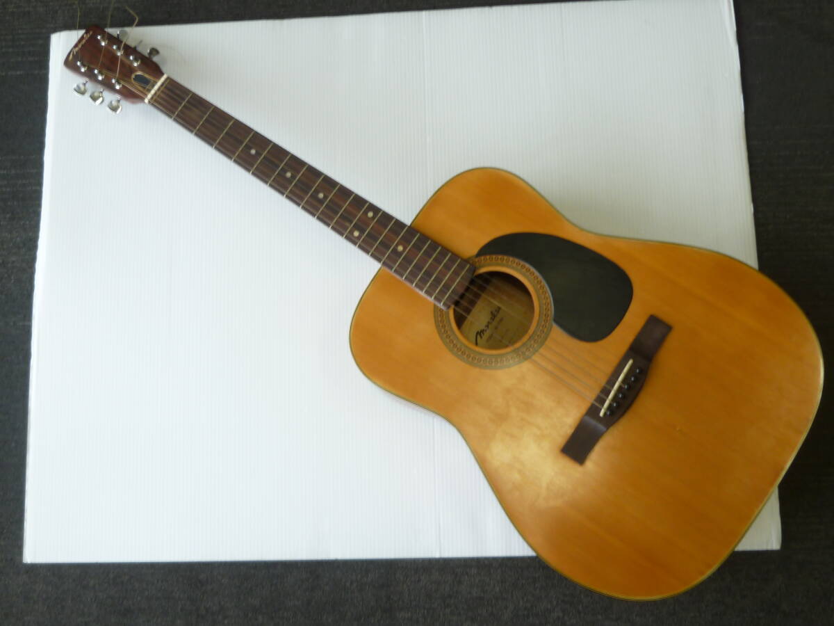希少!! 立体ロゴ Morales フォークギター MF150 ハカランダ調ローズ