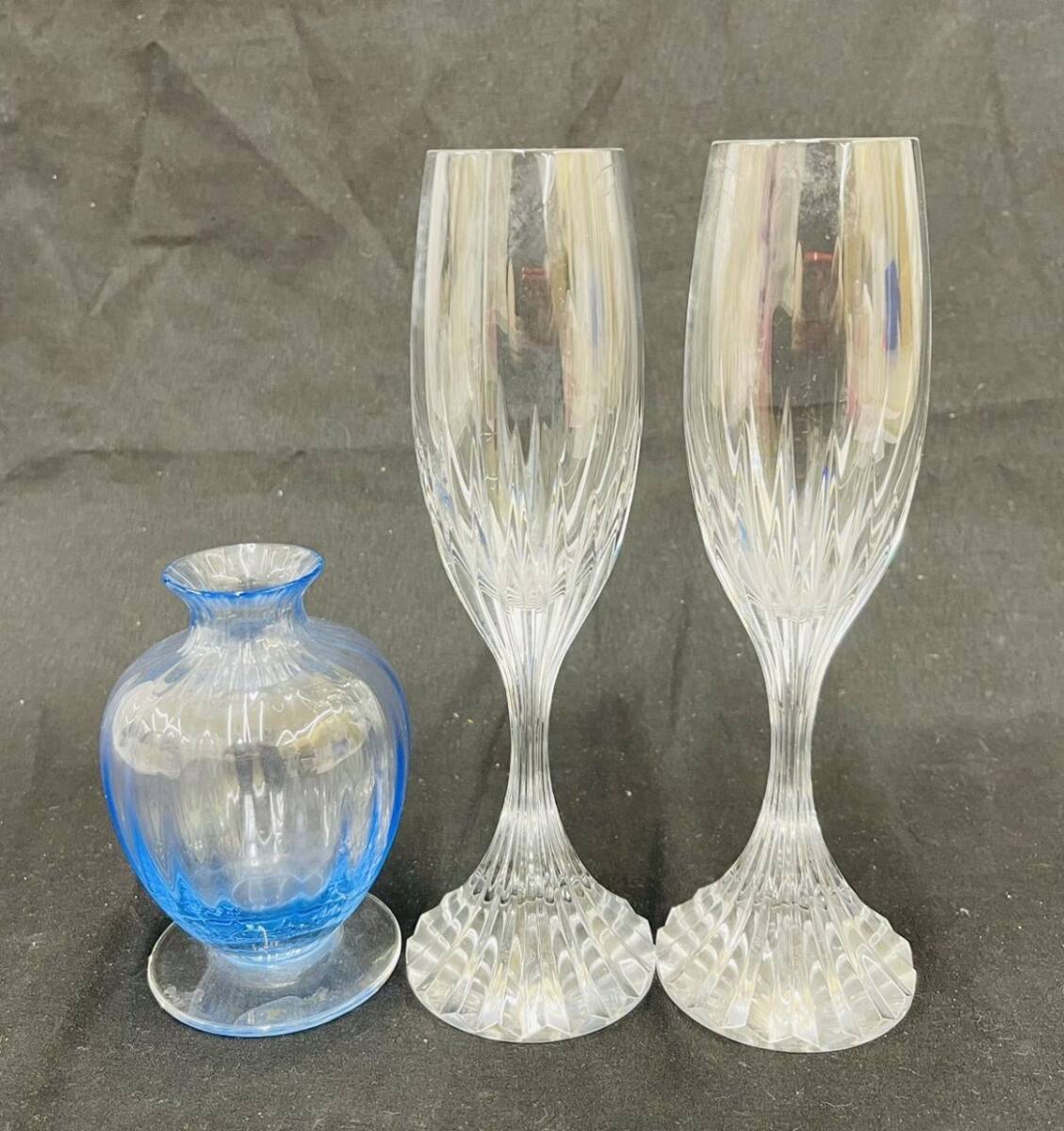 バカラ baccarat アクアレーユ 一輪挿し 花瓶 フラワーベース