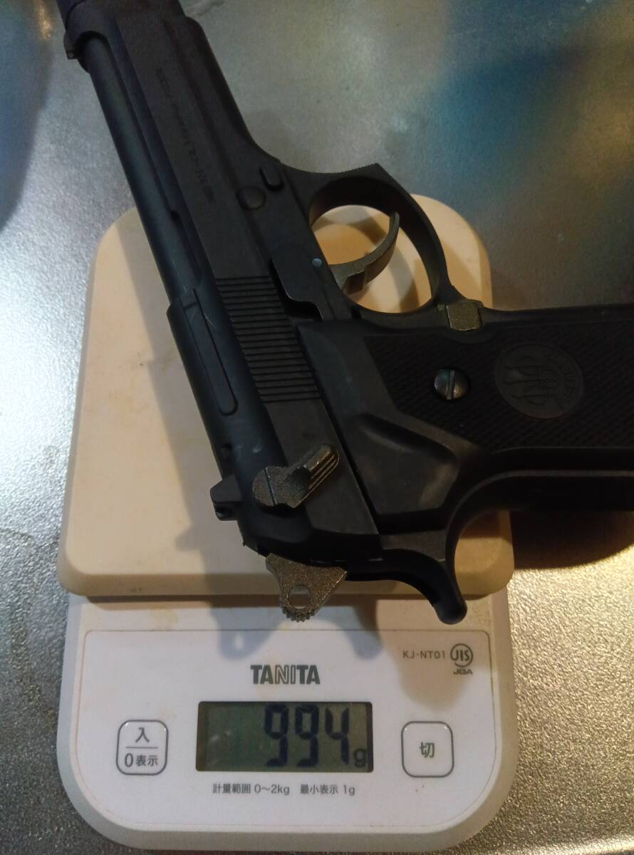 中古】美品 MGC BERETTA M92F ベレッタ 木製グリップ付き 固定スライド