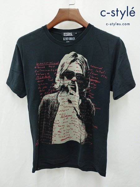 中古】キムタク着私物 ヒステリックグラマー カートコバーンTシャツM黒