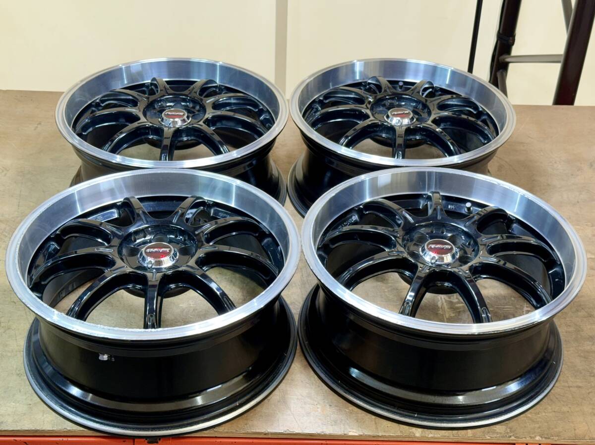 中古】RAYS GRAM LIGHTS 57 gainer 17インチ 9J+22 シルビア RX-7など