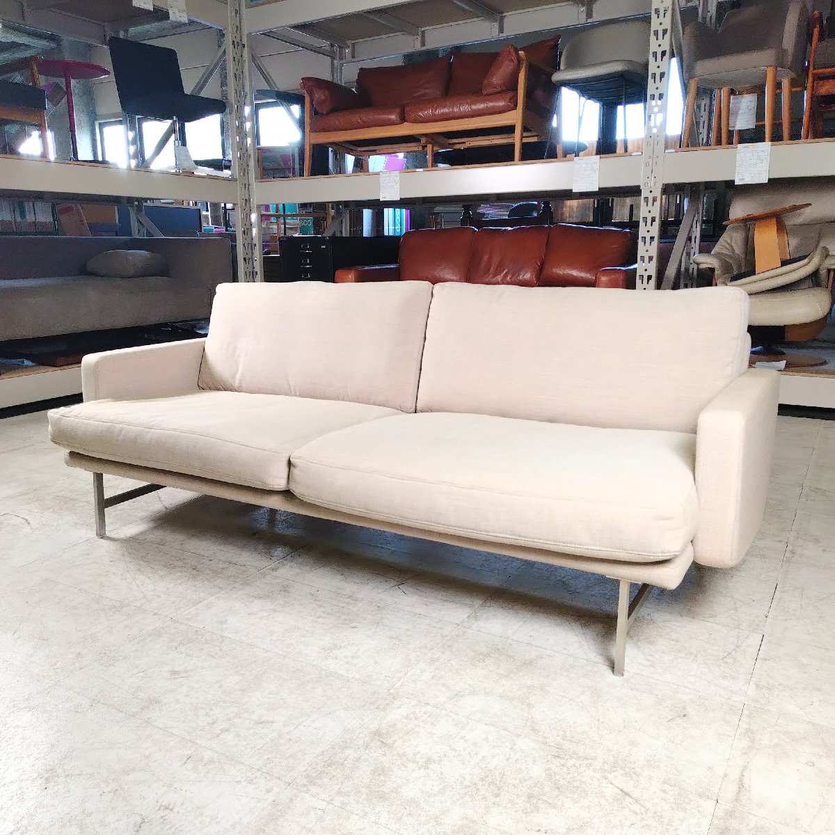 傷や汚れあり】Cassina ixc「DORIAN」40万 2人掛けソファ ピエロ