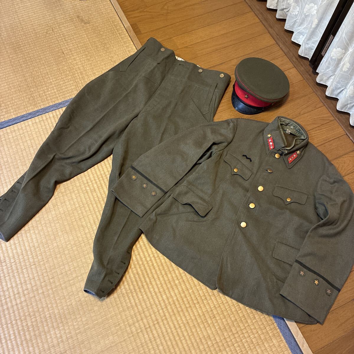 新品】旧日本陸軍・兵、下士官用明治三八式夏軍衣,軍袴(中田商店製複製