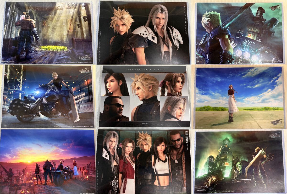 FF7 野村哲也イラスト 缶バッジ 10種類セット FINAL FANTASY 7 ARTNIA