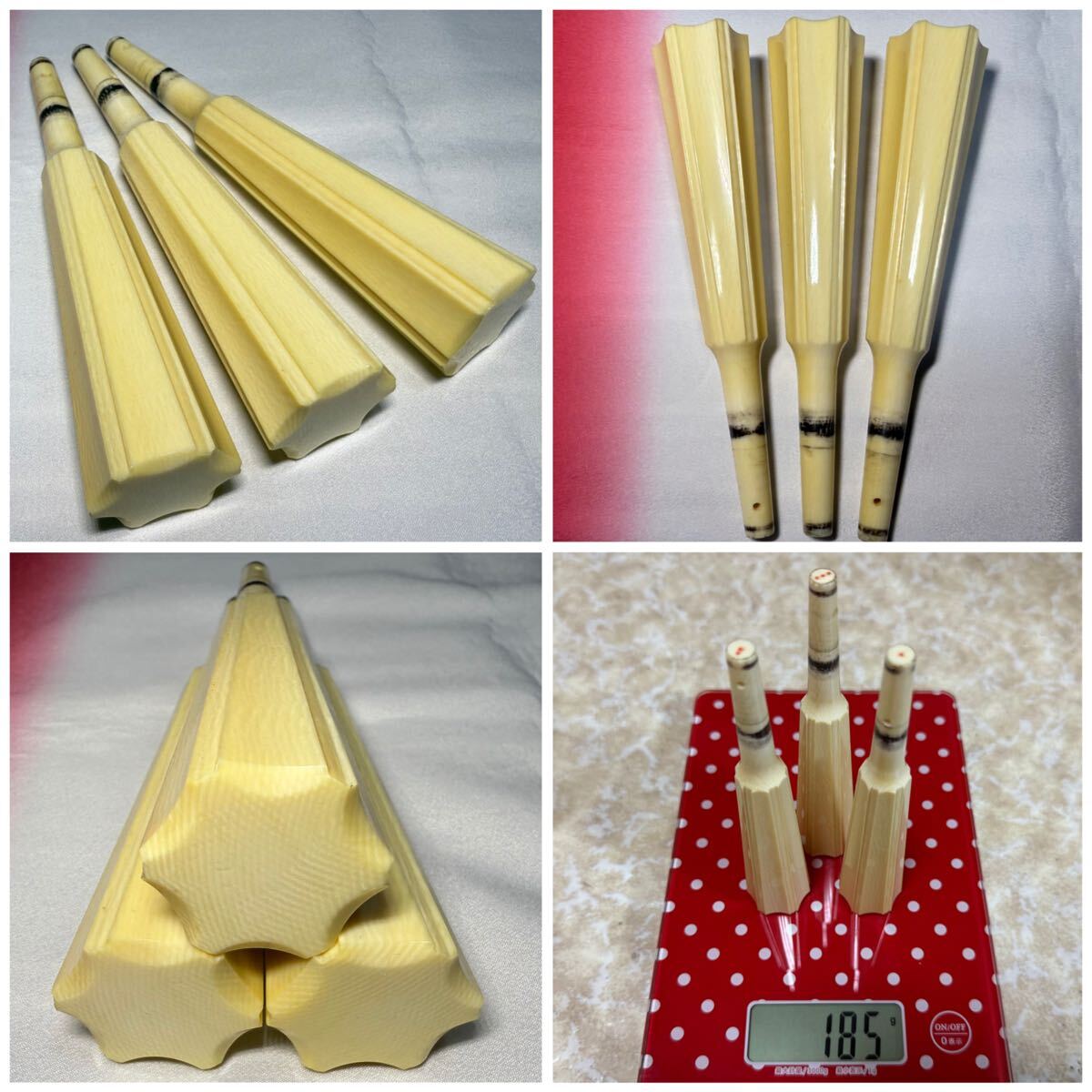 新品】1円～○未使用○三味線 糸巻き金具/糸巻金具 K9 福林 銀足 津軽