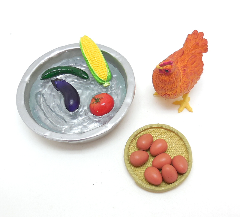 リーメント ぷちサンプル おばあちゃん家 2.採れたて卵と新鮮野菜