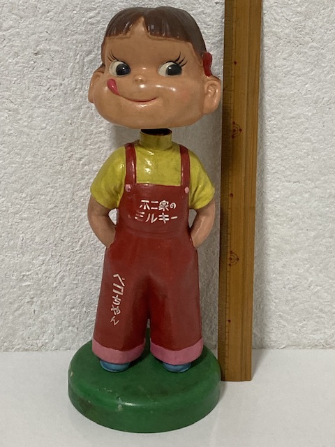 中古】古い セルロイド ペコちゃん人形 不二家 ペコちゃん 首振り人形