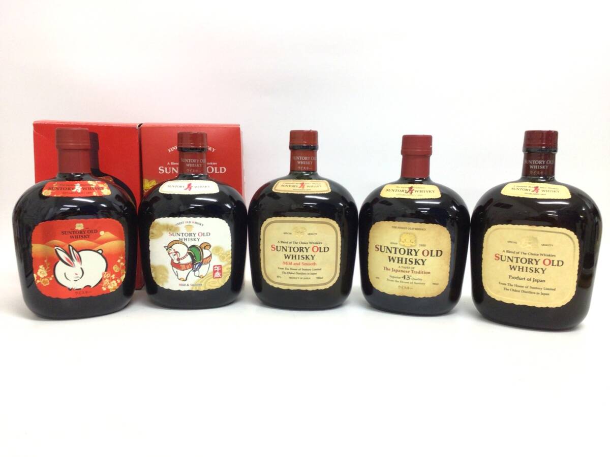 中古】サントリーオールド G&G（甲冑/騎士/鎧）ボトルカバー ボトル