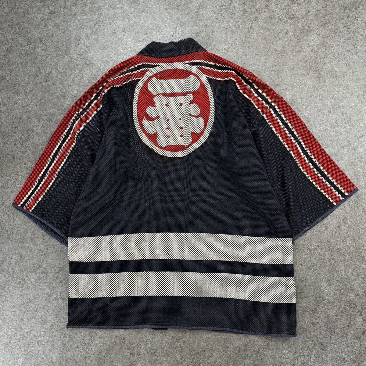 中古】火消 刺子 半纏 手刺子 藍染 古布 刺し子 半天の落札情報詳細