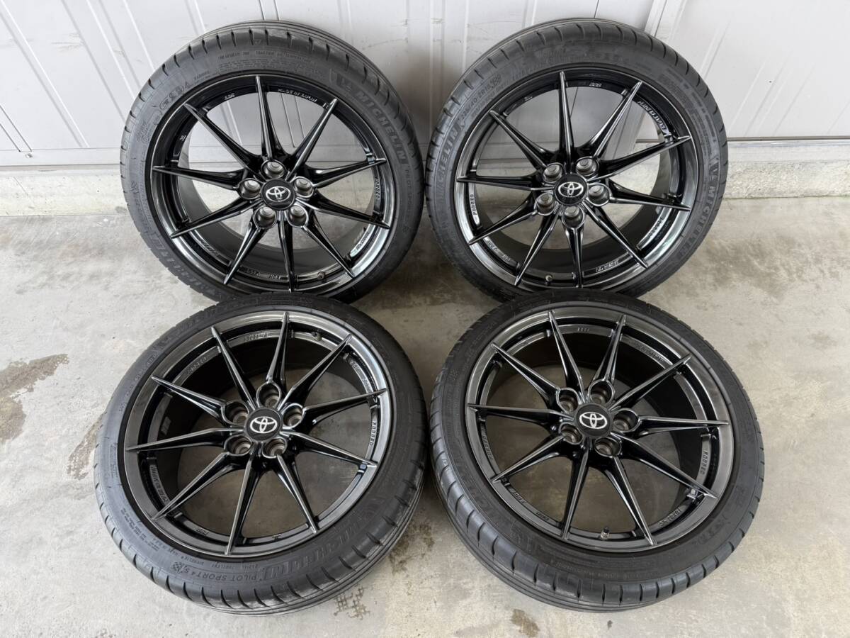 GRヤリス RZハイパフォーマンス 純正BBS鍛造ホイール・タイヤセット 美 