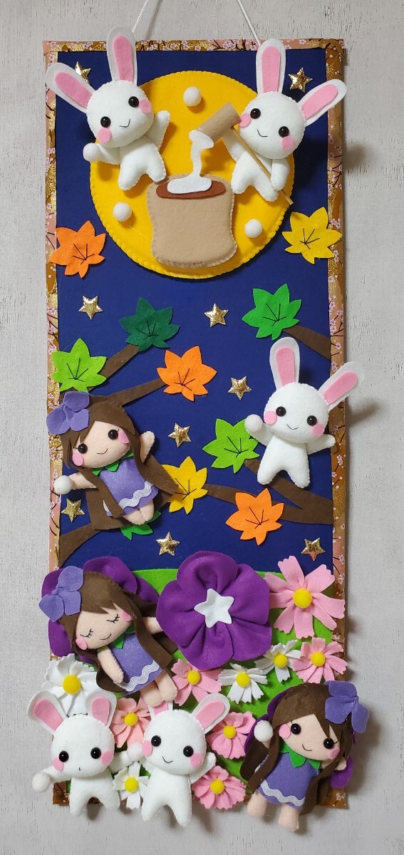 新品】petit chaleur* ハンドメイド* フェルトリース* 大物