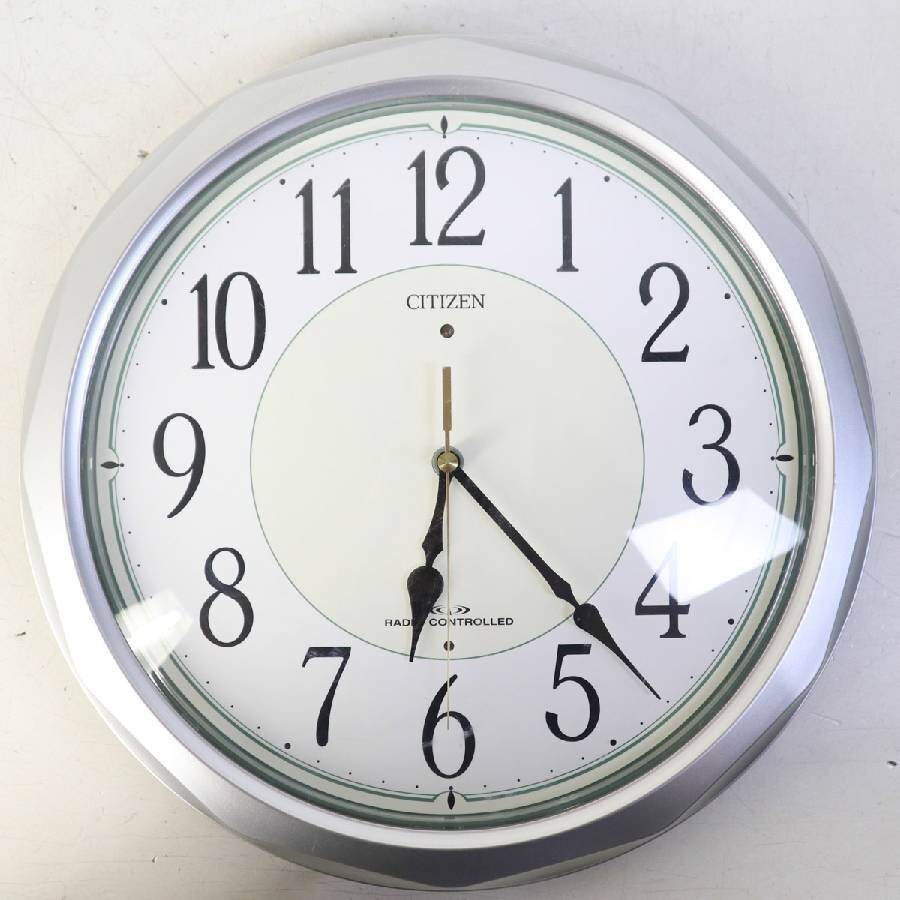 現状品 CITIZEN 大型屋内用 電波時計 壁掛け時計 4MY660 オフィス学校