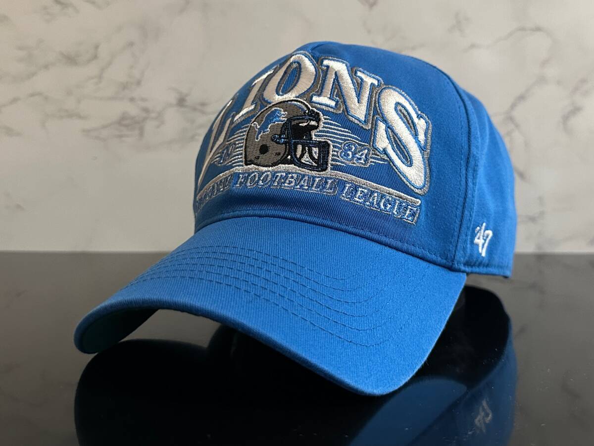 中古】NFL デトロイト・ライオンズ DeLONG製 袖革スタジャン Mサイズの