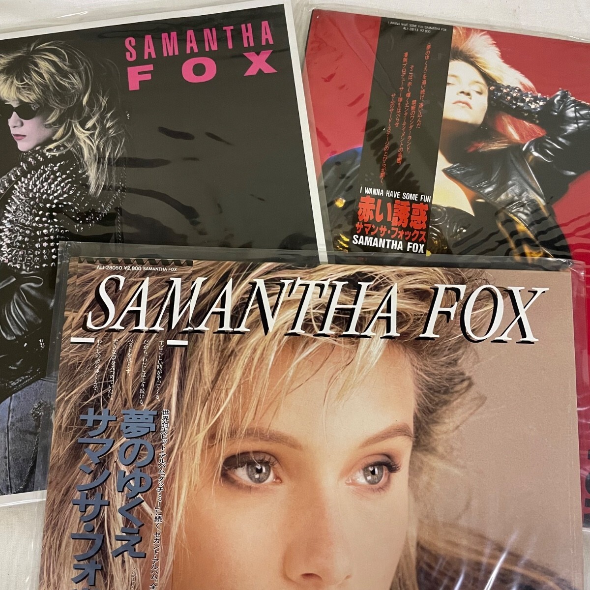 当時物 サマンサフォックス ポスター レア サマンサフォックス/SAMANTHA FOX 非売品 ポスター Alfaレコード 宣伝