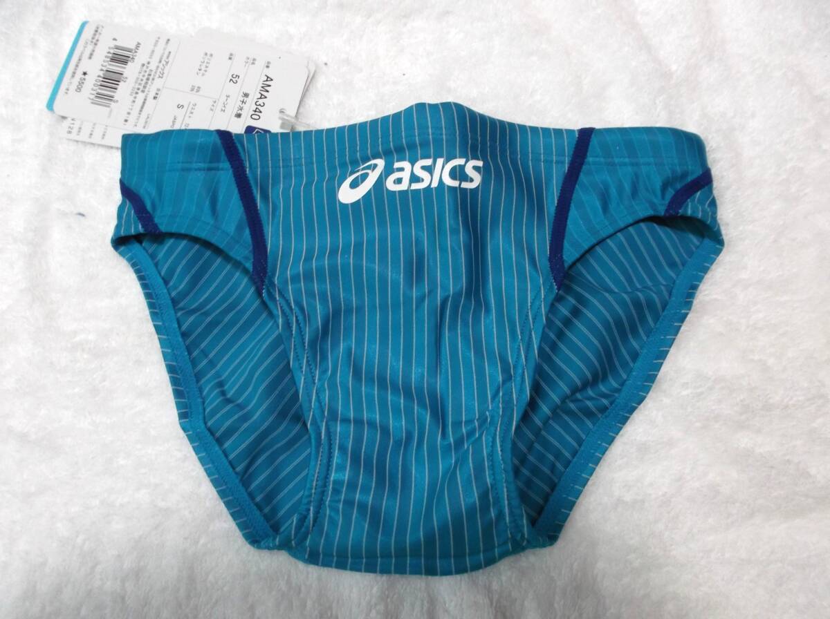 新品】競泳水着 asics アシックス 別注 ASL01S ターコイズの落札情報