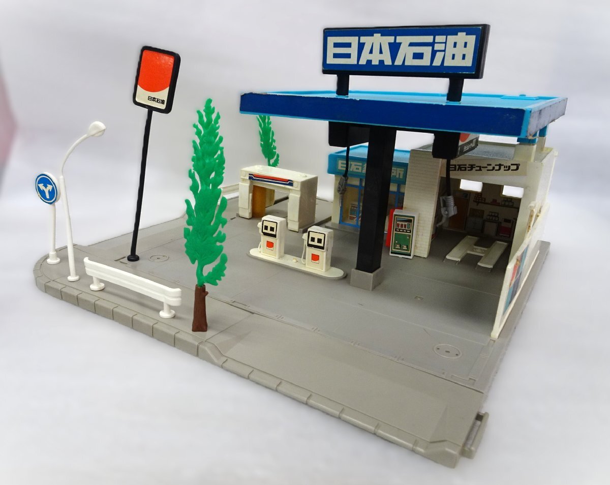 中古】トミカ トミカタウン ガソリンスタンド ESSO エッソ 絶版・レア