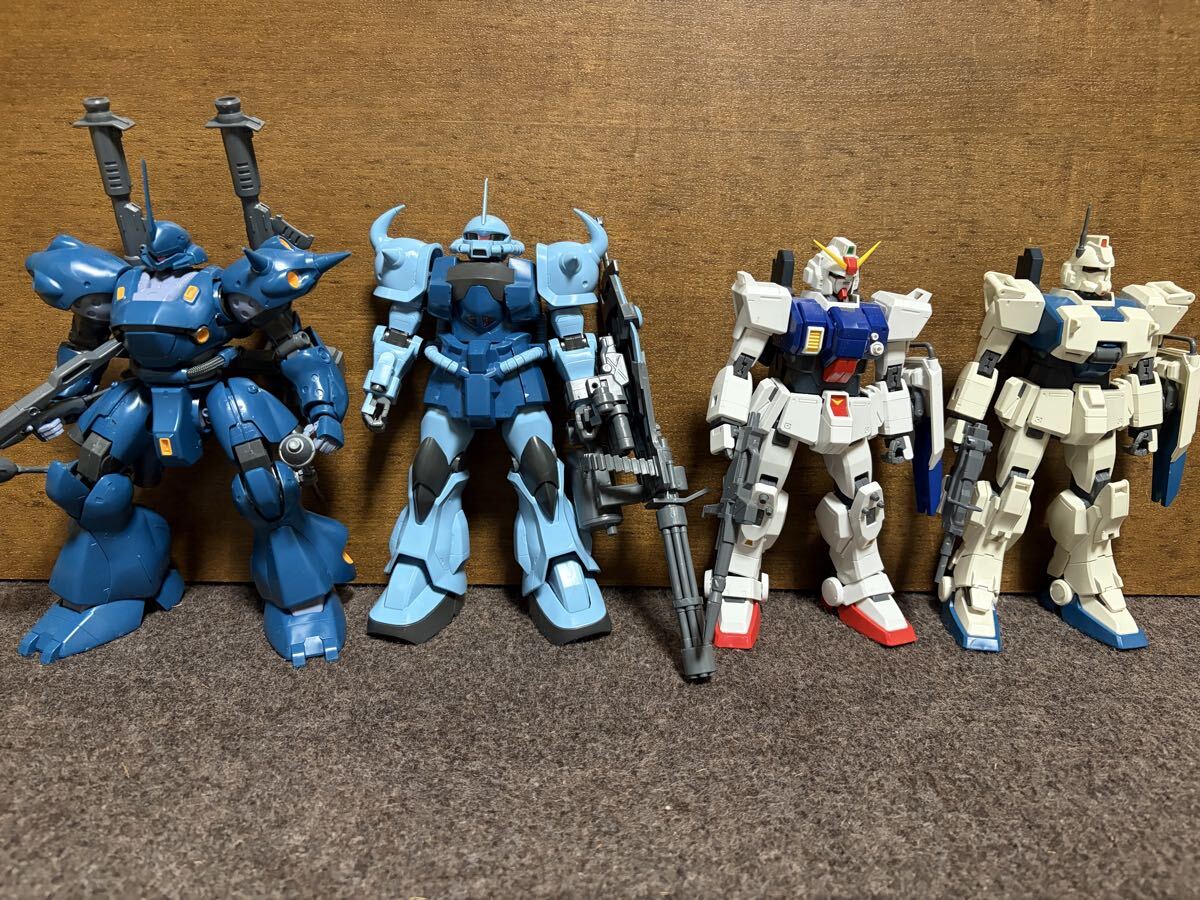 プラモデル完成品】MG 陸戦型ガンダム 改修塗装完成品の落札情報詳細