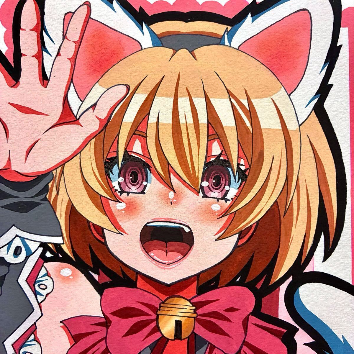 新品】☆手描きイラスト☆ひぐらしのなく頃に☆園崎詩音☆A4サイズ☆の