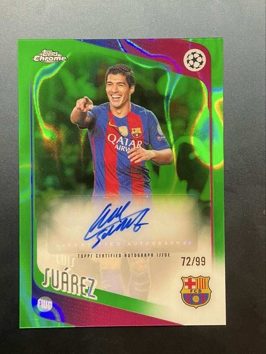 Luis Suarez 】2018-19 Topps Finest UEFA CL Auto Red Refractor 5枚