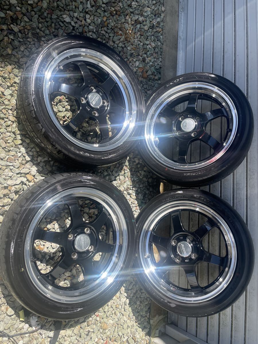 RAYS ボルクレーシング/メッシュ ホイール 15インチ 7J +2/PCD114.3 4
