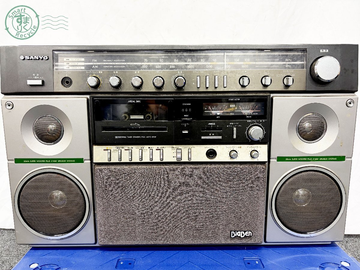SANYO サンヨー ダブルラジカセ 昭和レトロ カセットデッキ WU4 MKⅡの