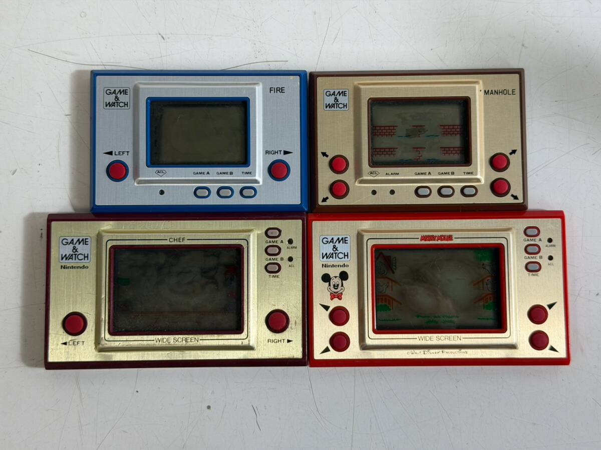 希少 任天堂 ゲームウォッチ 名作 ワイドスクリーン ファイア FIRE