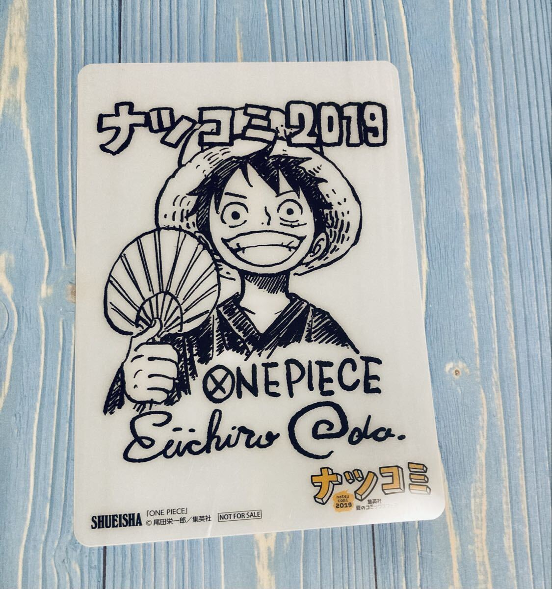 新品】ONE PIECE ワンピース 描き下ろし 複製ミニサイン色紙 ルフィ