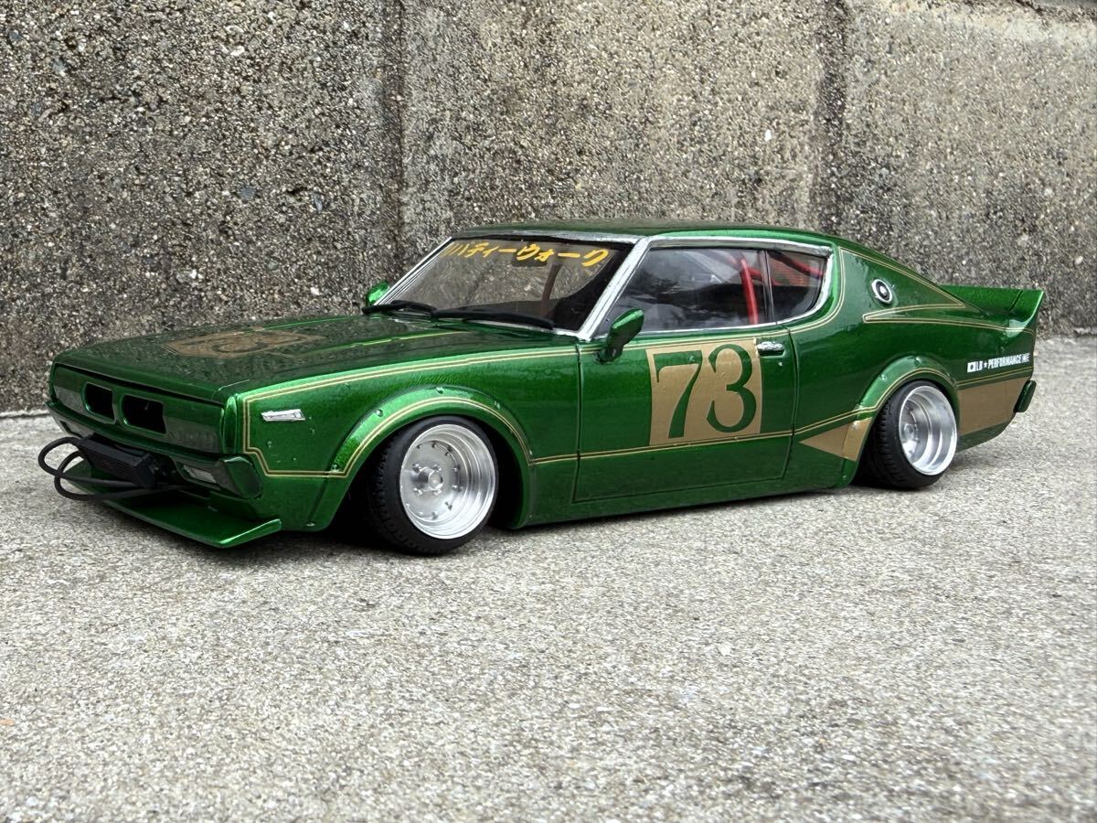 1/24 スカイライン ハコスカ 完成品 旧車 暴走族車 街道レーサー