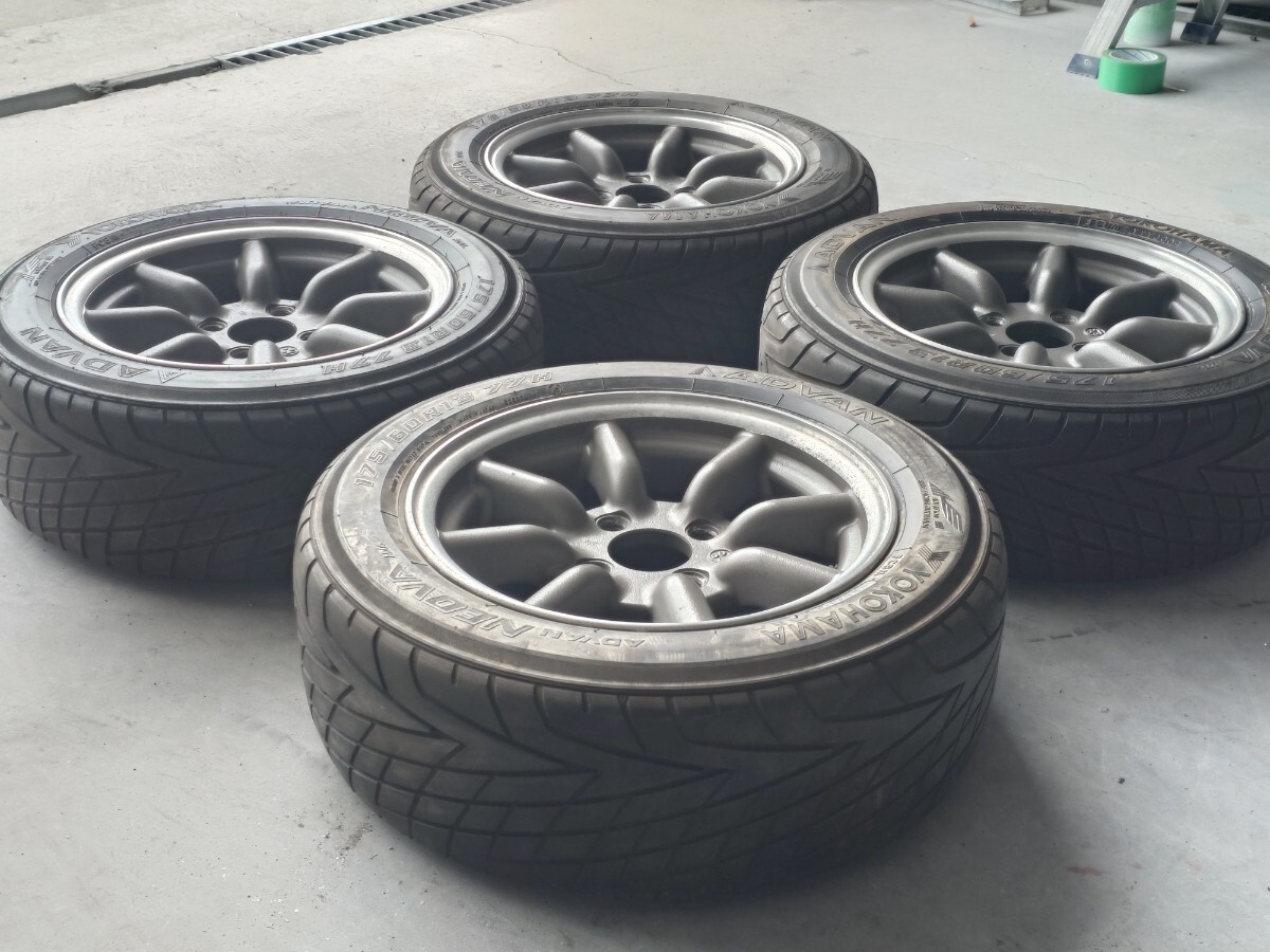 希少 ミニクーパー ワタナベエイトスポーク PCD101.65 深リム 10インチ