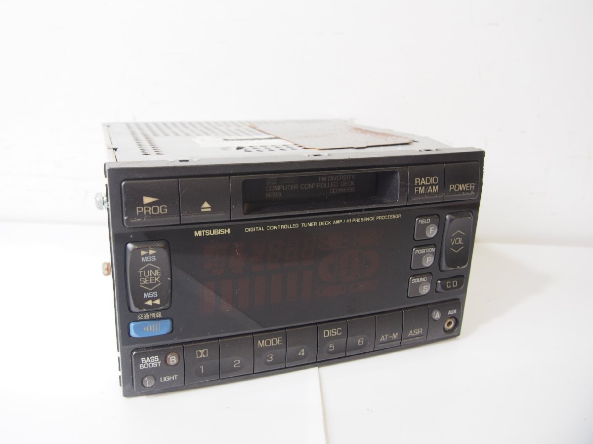 中古】三菱純正 MITSUBISHI CD カセットデッキ MO21（ジャンク）の落札