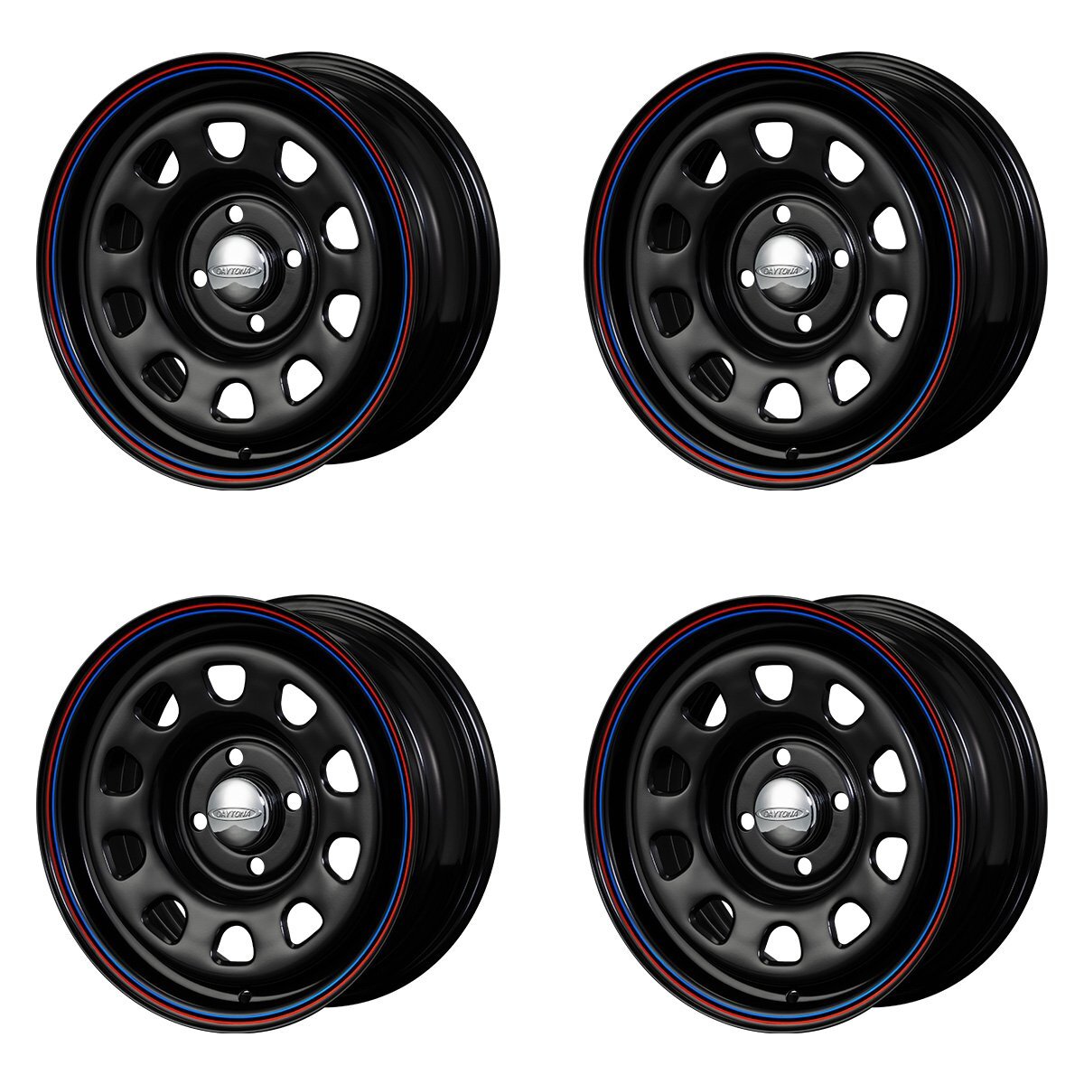 デイトナ U.S.Daytona PCD100 15インチ 7J +20 4穴 タイヤ付き