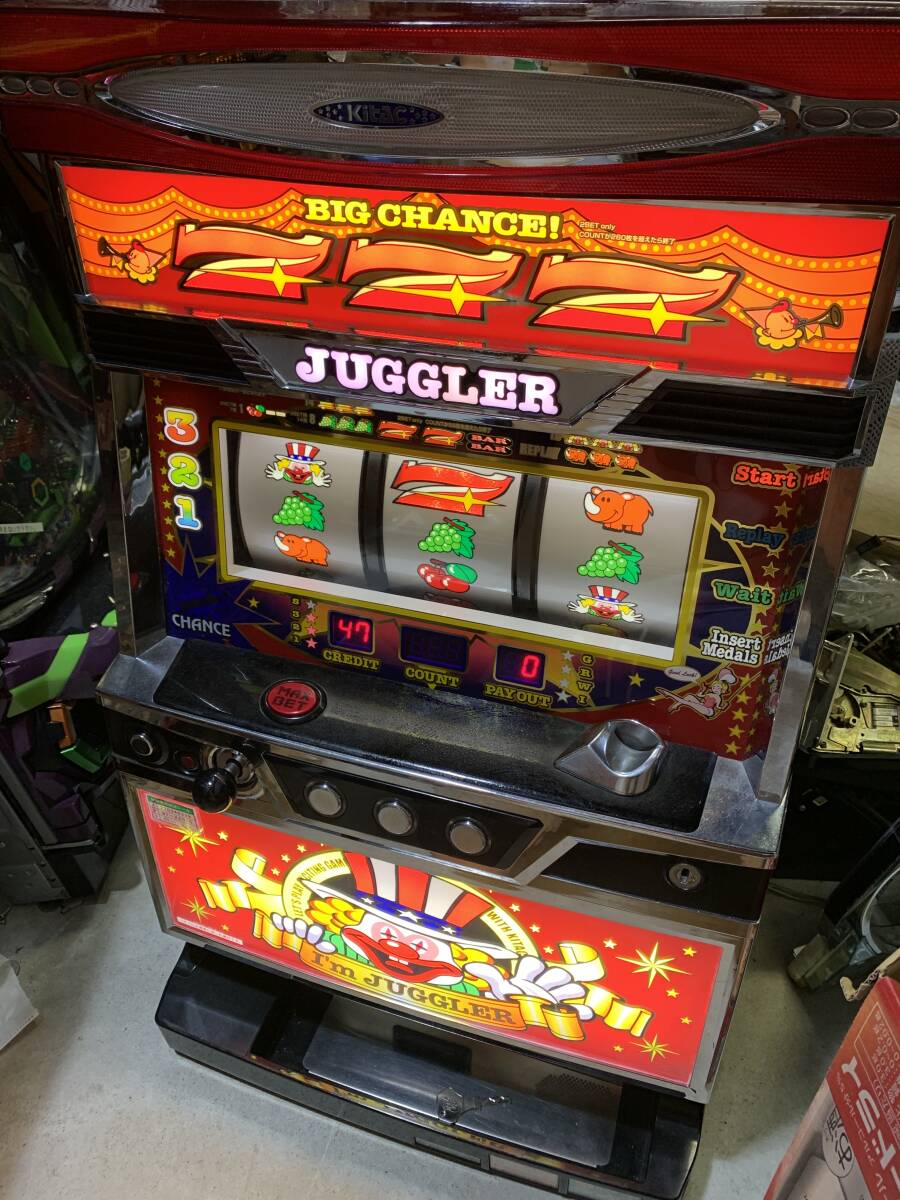 中古】夢花月 スロット実機 【音量ボリューム・家庭用電源】 山佐 超