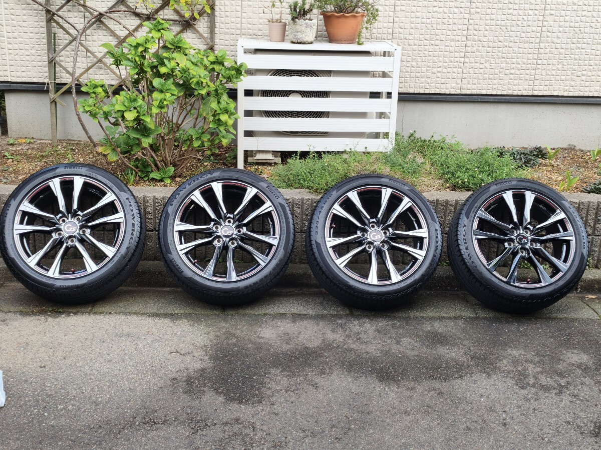 トヨタ プリウスα G's ダークスパッタリング18X7.5J 42タイヤホイール