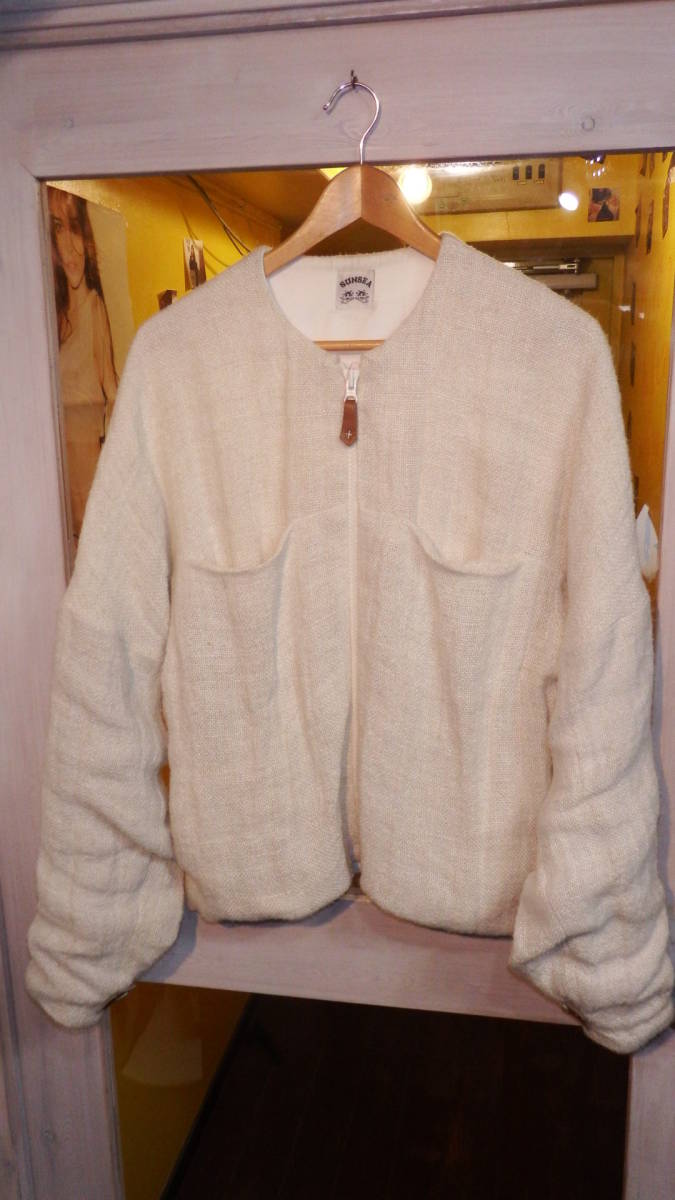 18ss ☆ SUNSEA サンシー 18S37 Dungarees Blouson ノーカラー/リネン 