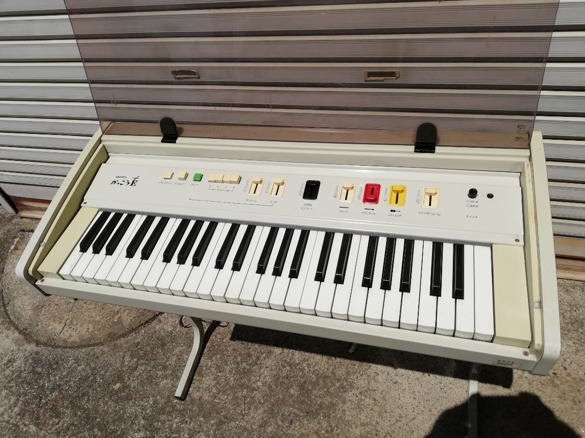 オルガン 昭和レトロ アンティーク 作動確認済 BROTHER 製？ かっこうE