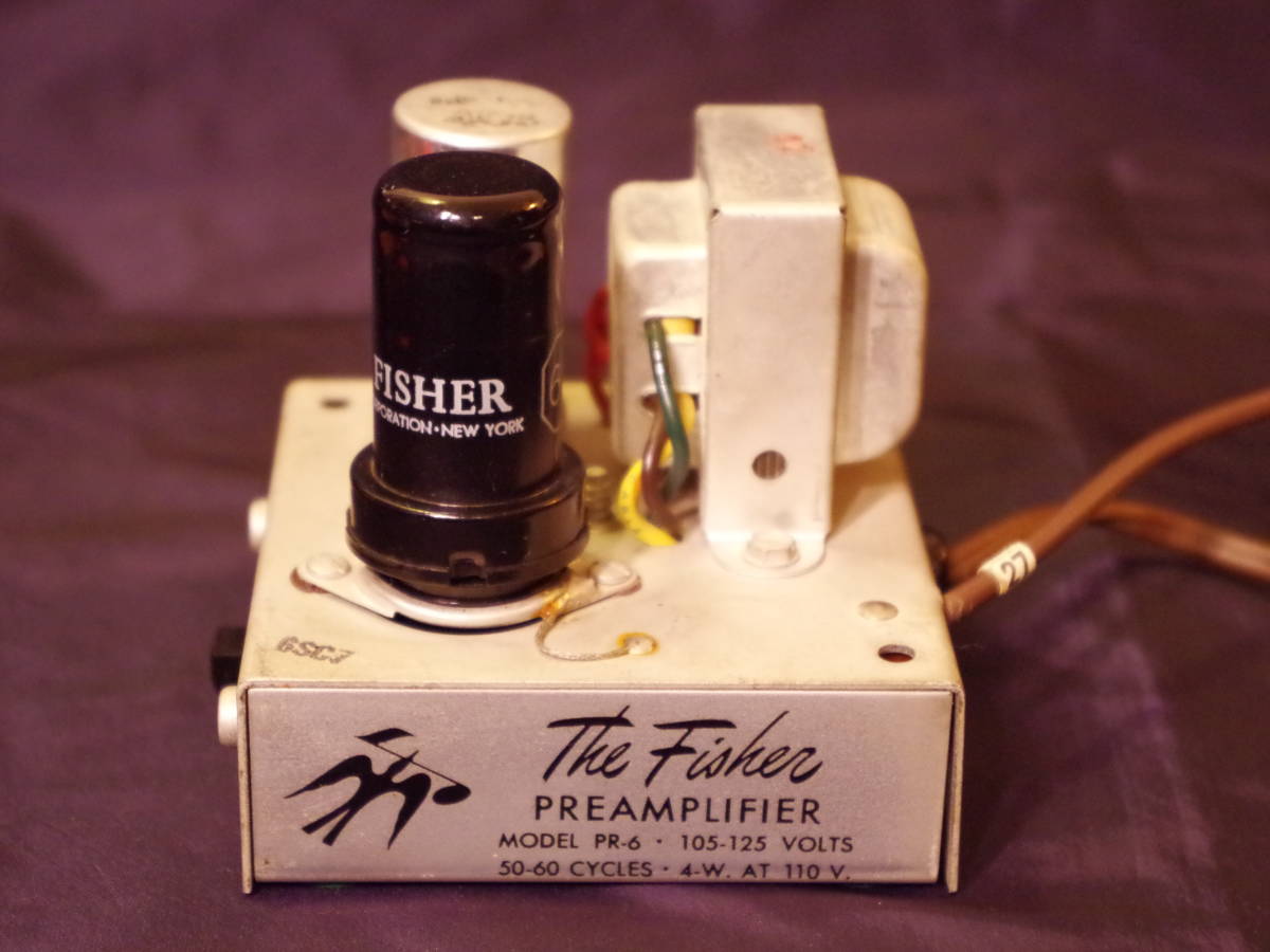 MONOプリアンプ】FISHER PR-6 フォノイコライザー 美品 / GE バリレラ