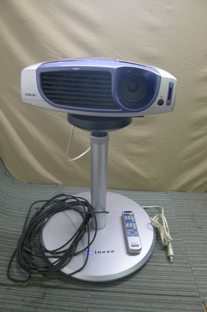 BB212 SONY LCD Cineza シネザ VPLHS1 液晶ビデオプロジェクター スタンド付き ホームシアター用 ディスプレイ装置