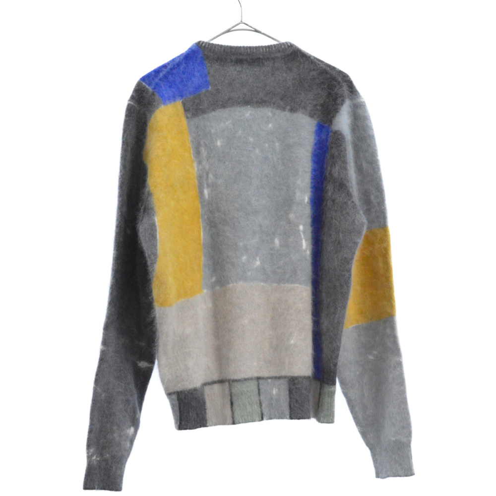 PRADA(プラダ)17AW グラスプリントアンゴラニットセーター ブルー AMAS  