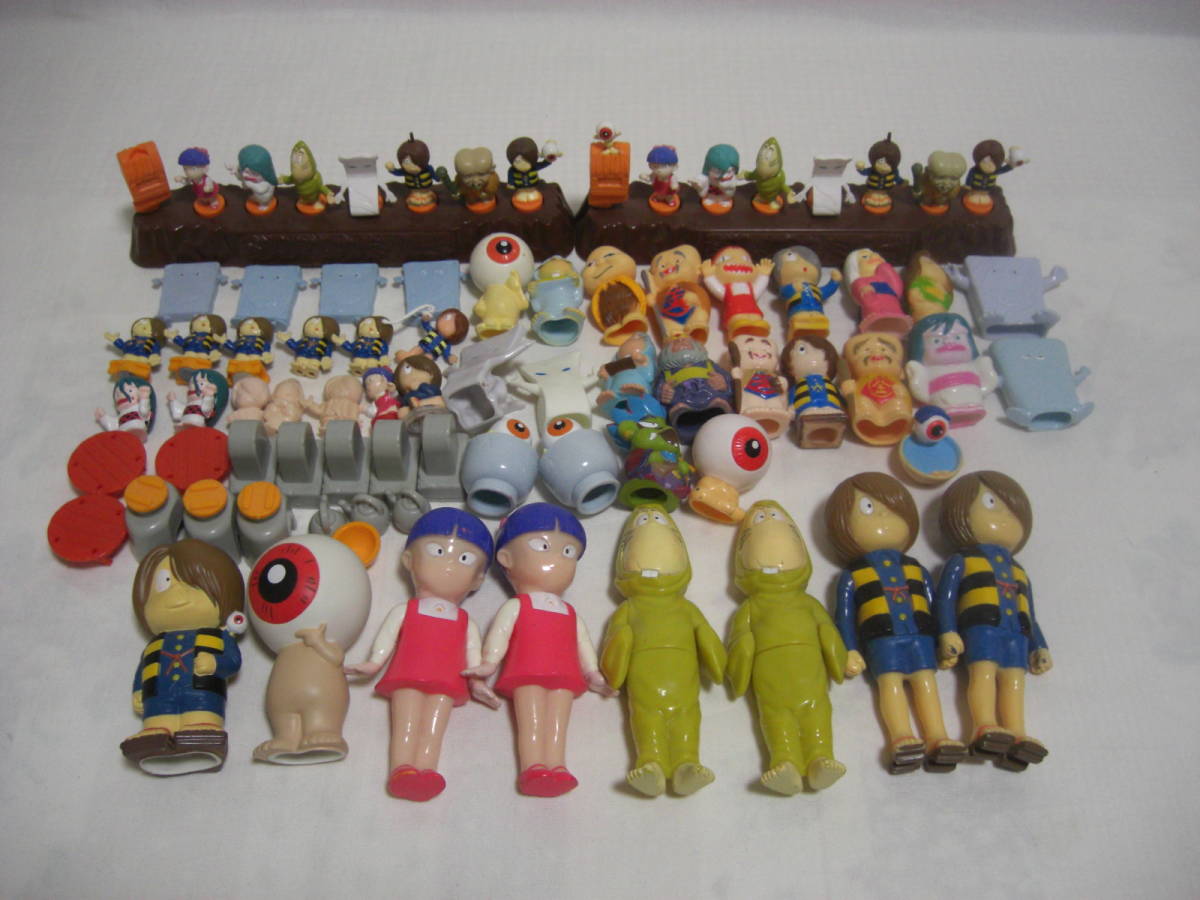 ☆ BANDAI_ゲゲゲの鬼太郎_ゲゲゲファミリー_ソフビ人形_指人形セット