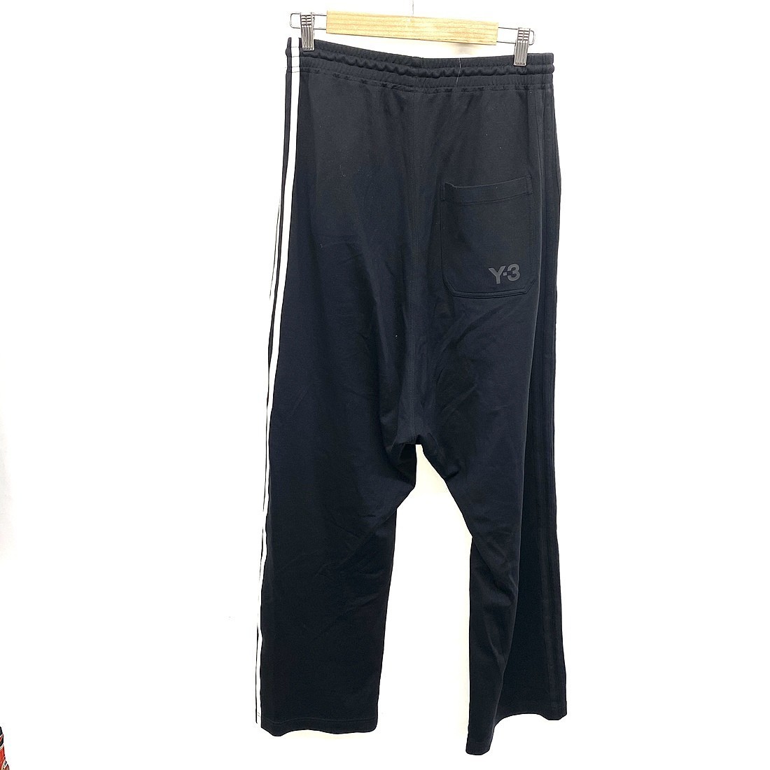 送料込み 美品 Y-3 パンツ メンズ S 黒 サイドライン スウェット