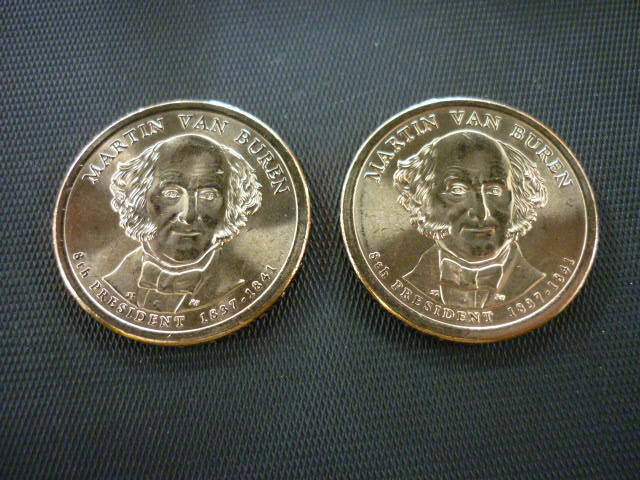 H アメリカ 大統領1ドル硬貨プログラム 8代 マーティン ヴァン ビューレン 硬貨2枚 の落札情報詳細 ヤフオク落札価格情報 オークフリー スマートフォン版