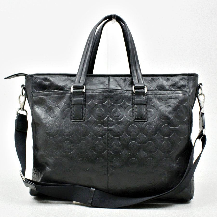 メンズ！ 定価￥89,250- 美品 COACH コーチ 70253 牛革 レザー