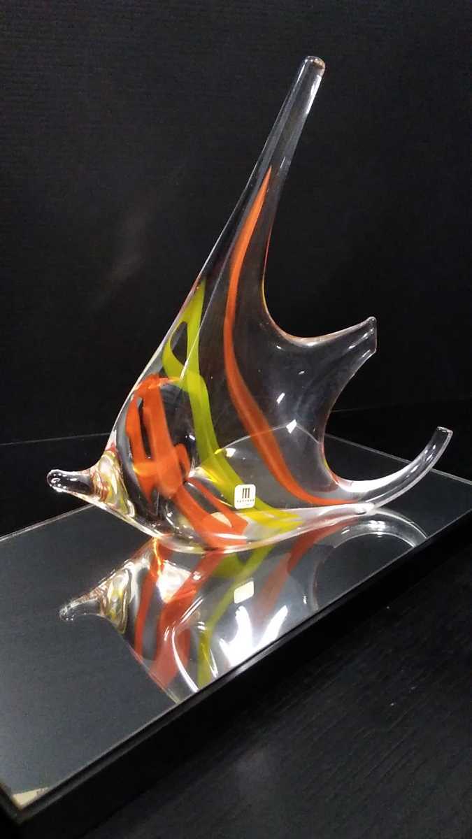 MultiGlass マルティグラス　魚　熱帯魚 インテリア　オブジェ　置物 マルティガラス エンゼルフィッシュ 熱帯魚 ガラス細工 置物