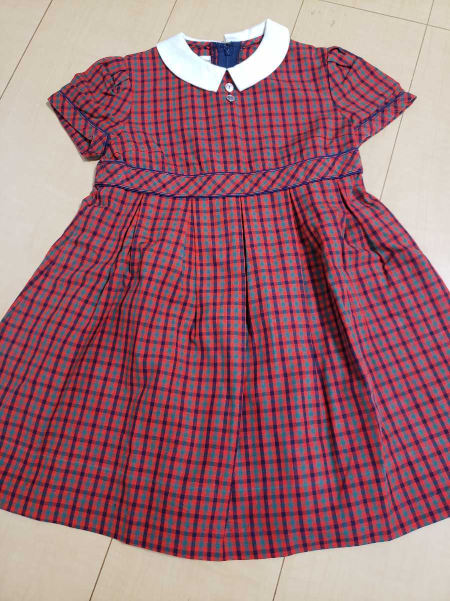ファミリア ワンピース 100cm 女の子 Familiar 定番チェック 半袖ワンピース の落札情報詳細 ヤフオク落札価格情報 オークフリー スマートフォン版