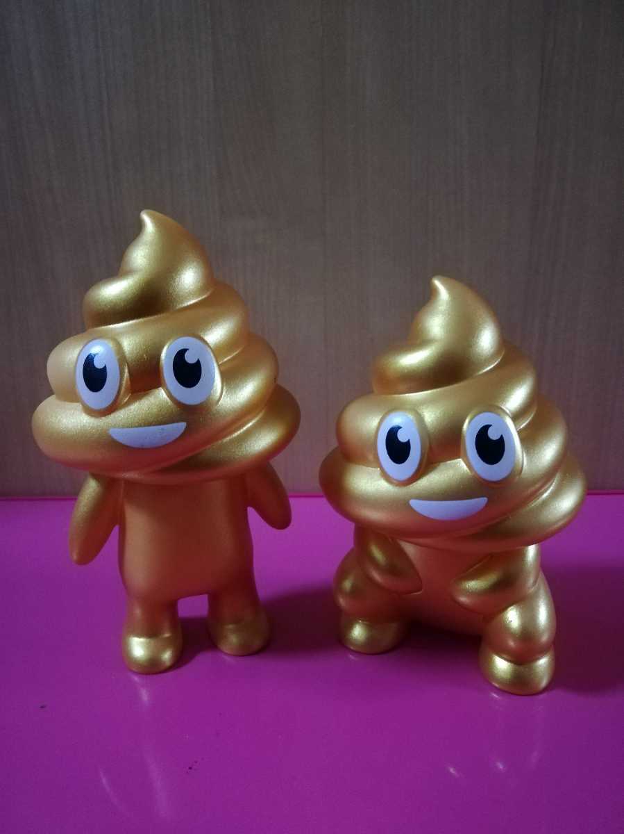 うんちくん ソフビ 金色u0026ピンク セット 2025年最新ゴールドうんちくんの人気アイテム - メルカリ