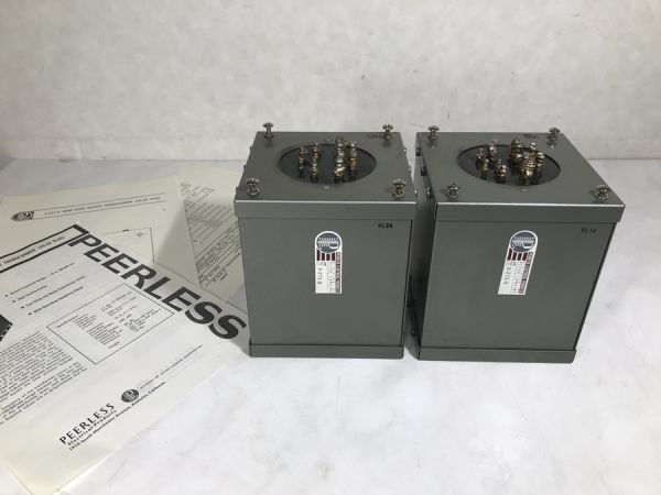 u4289 PEERLESS ピアレス S-271-S 出力トランス ペア 説明書付の